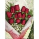 Bouquette San Valentín de 12 rosas